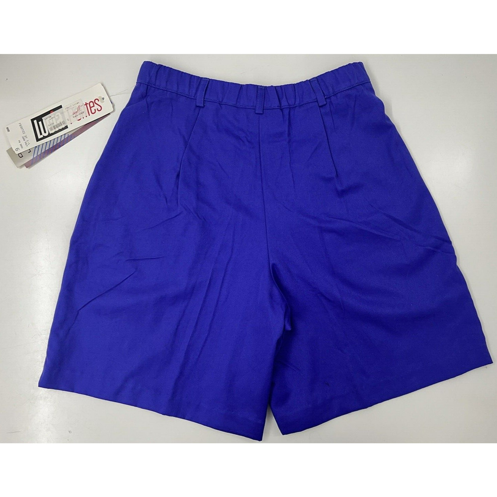 Vintage NWTs Womens Lucia Shorts Size 6 Petite Purple High Waisted Pleated - Picture 7 of 11